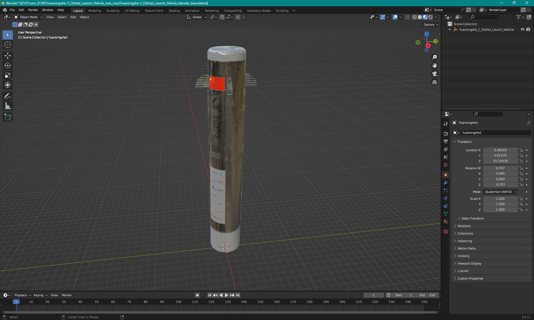 Yuanxingzhe-1 Orbital Launch Vehicle model https://p.turbosquid.com/ts-thumb/nK/pU0u7h/fY/yuanxingzhe1_orbital_launch_vehicle_1003/jpg/1755152206/1920x1080/fit_q87/57ec8a688bd13a9c84d8c371bb2d1daa562c4647/yuanxingzhe1_orbital_launch_vehicle_1003.jpg