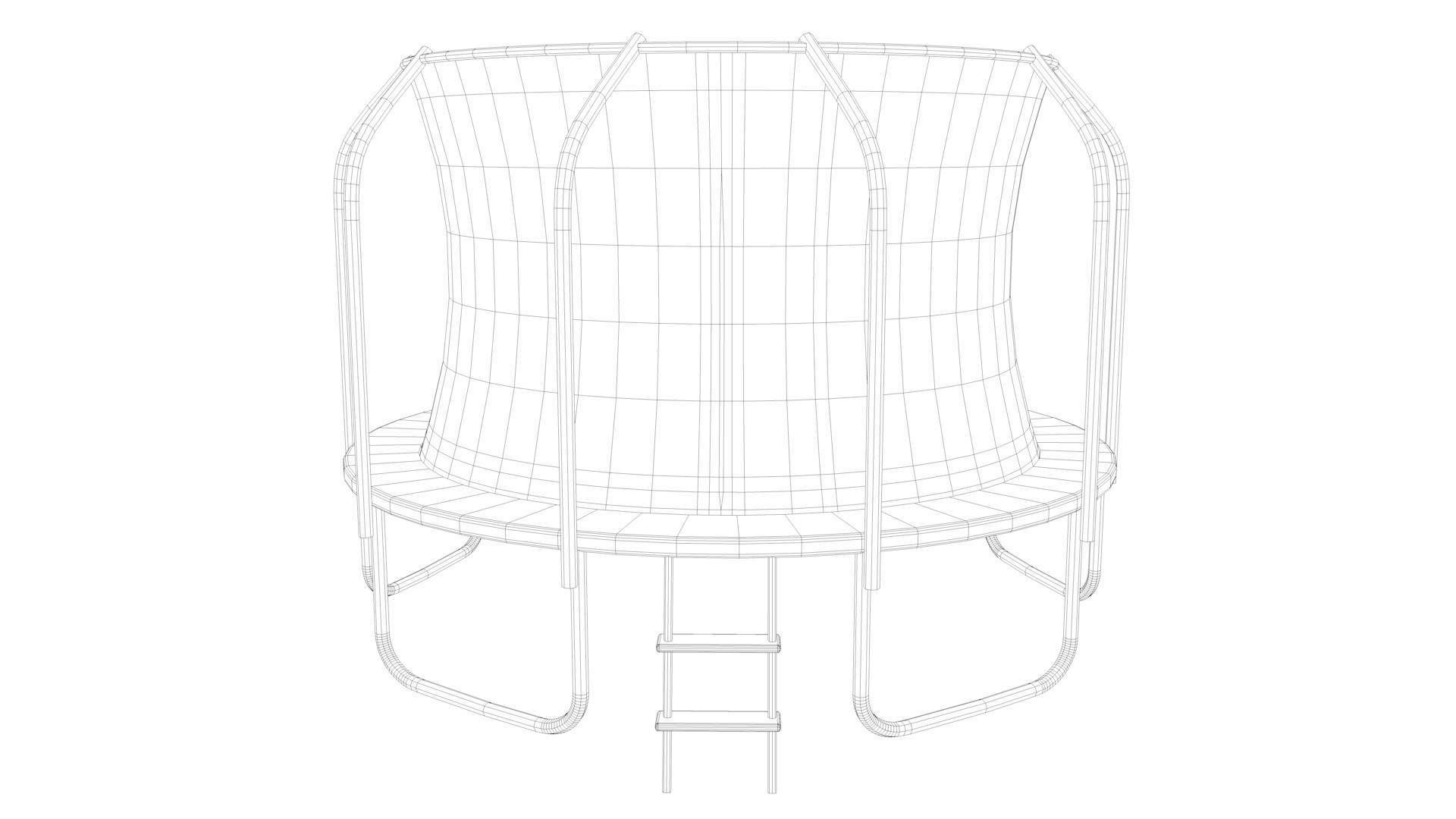 Trampoline 3D Model - TurboSquid 2044508