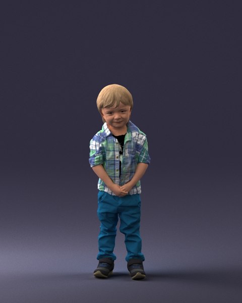 scanned human ready 3D model