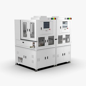 3D Automatic Labeling and Sealing Machine model