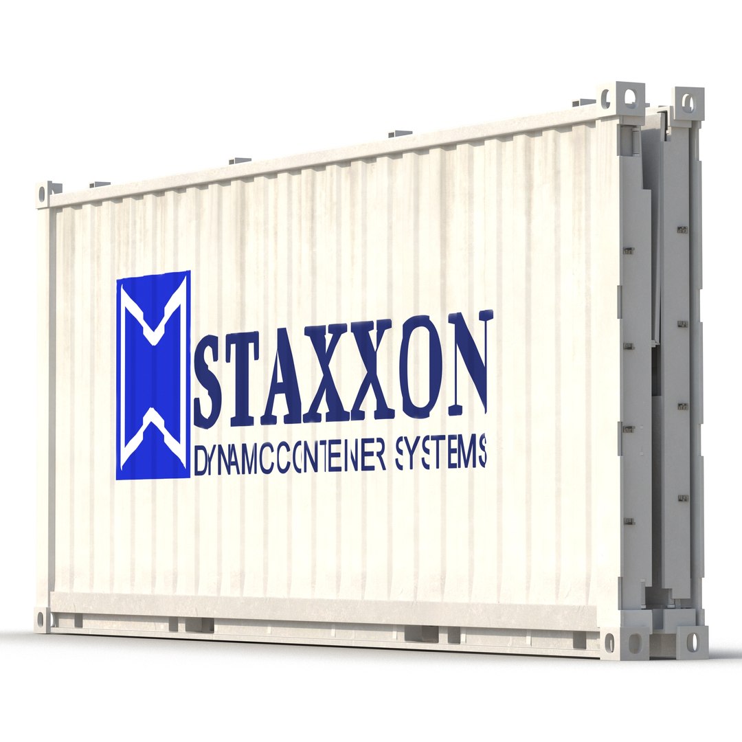 Collapsible ISO Container Folded 3D model preview