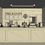 Café Restaurant Extérieur et Intérieur