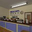 Café Restaurant Extérieur et Intérieur