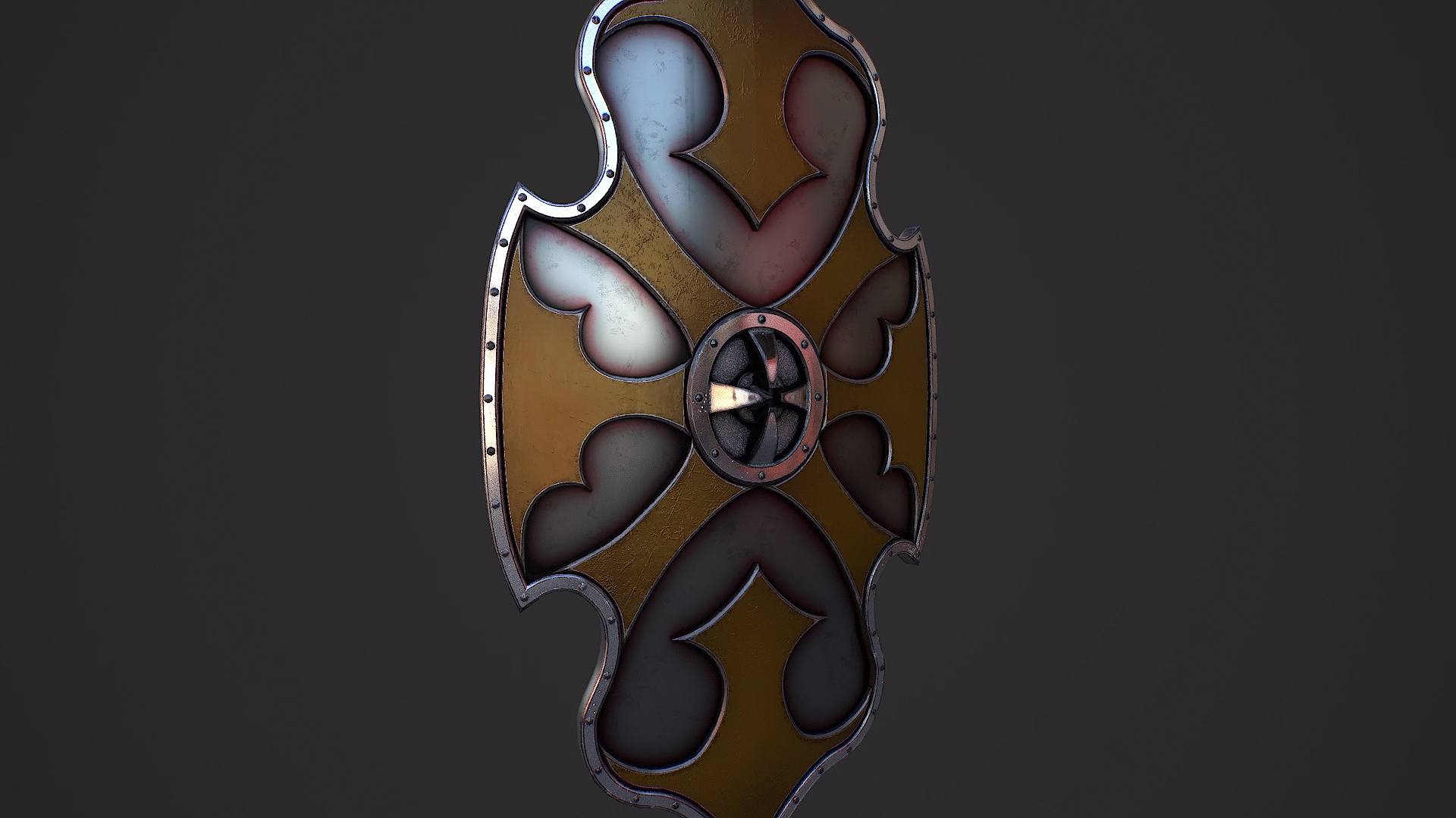 Fantasy Shield 4 3D Model - TurboSquid 2358239