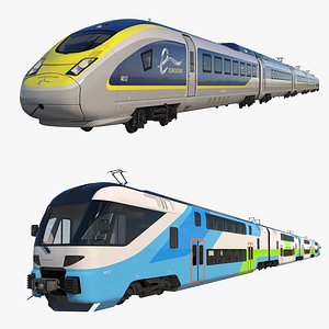 3D trains eurostar model