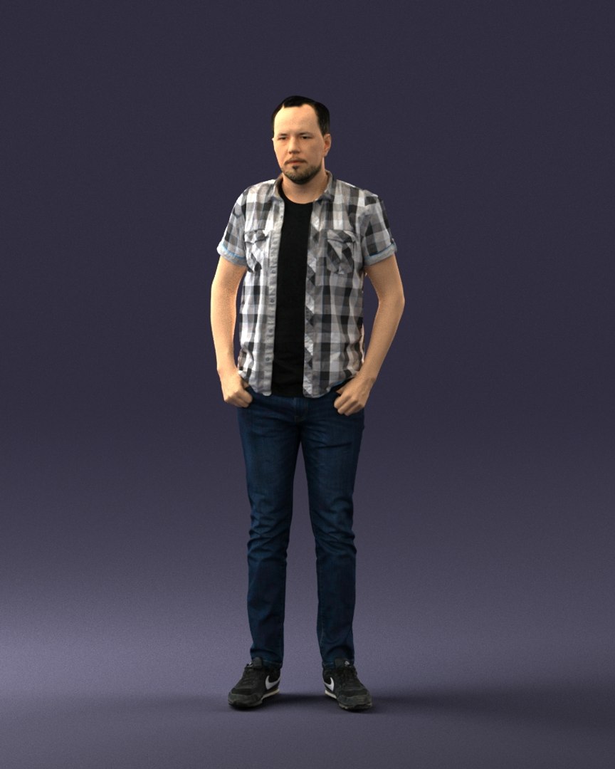 3D Scanned Human Looking Model - TurboSquid 1521485