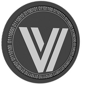 vbt black coin 3D model