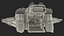 Futuristic Spaceship Transporter Rigged for Maya