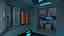 Futuristic Spaceship Transporter Rigged for Maya