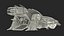 Futuristic Spaceship Transporter Rigged for Maya