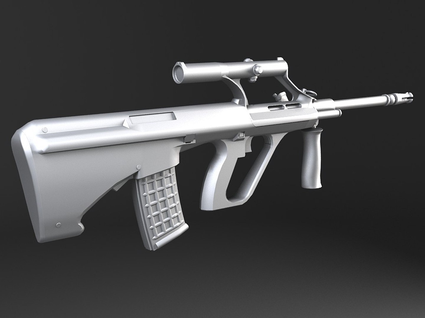 3d Model Of Steyr Aug A1 Assault Rifle