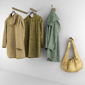 coat hanger bag 3d model