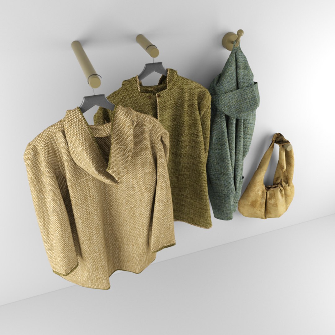 coat hanger bag 3d model