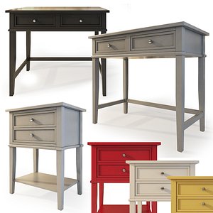 Dmitry Desk and nightstand by Beachcrest Home