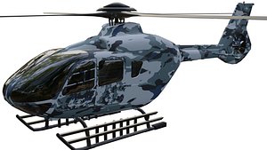 Helicopter  Navy 3D model