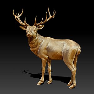 sculpture deer 3ds