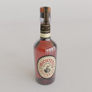 Michter Bourbon Whiskey Bottle 3D