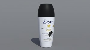 Dove Advanced Care  Invisible Dry Deodorant Roll-On 3D model