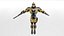 Cartoon Rigged Sci-Fi Yellow Soldier-Man 캐릭터 3D 모델