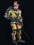 Cartoon Rigged Sci-Fi Yellow Soldier-Man 캐릭터 3D 모델