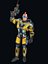 Cartoon Rigged Sci-Fi Yellow Soldier-Man 캐릭터 3D 모델