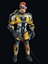 Cartoon Rigged Sci-Fi Yellow Soldier-Man 캐릭터 3D 모델