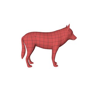 base mesh wolf c4d