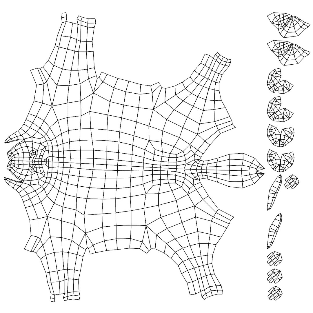 base mesh wolf c4d