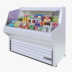 True THAC Air Curtain Merchandiser