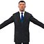 Businessman Rigged with Hair 2 3D Model