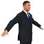 Businessman Rigged with Hair 2 3D Model
