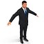 Businessman Rigged with Hair 2 3D Model