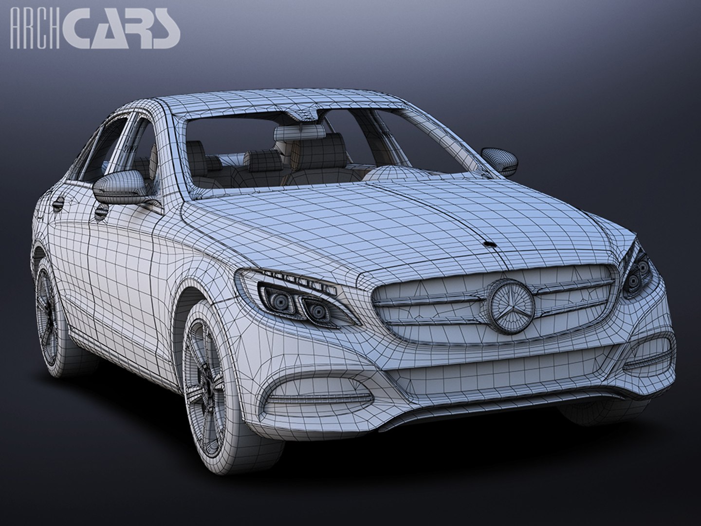 3d Model Of Benz Mercedes C