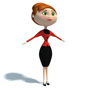 Cartoon Woman Character
