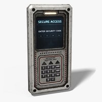 Sci-Fi Security Keypad