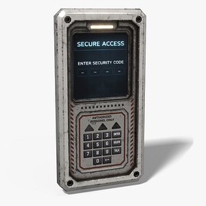 Sci-Fi Security Keypad