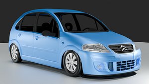 3D Citroen C3 2010 HQINTERIOR model