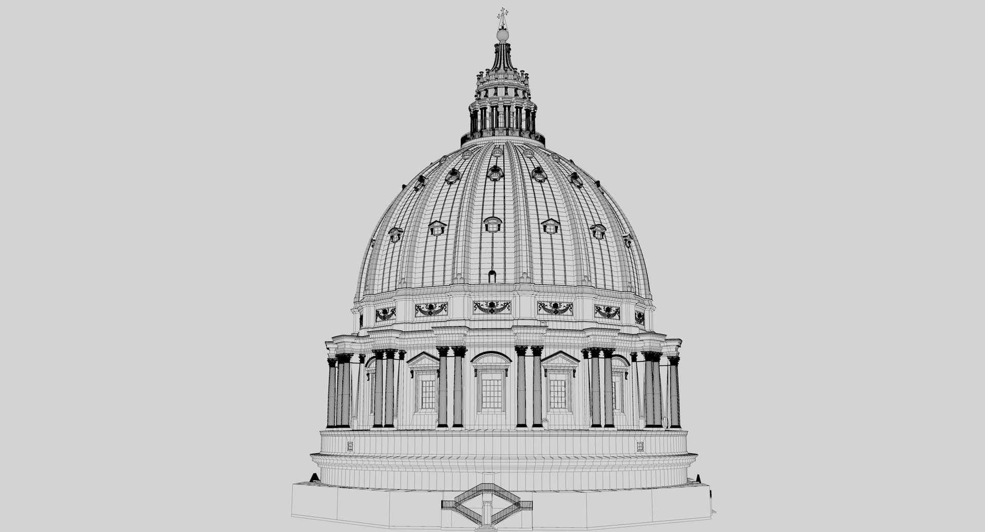 St Peter Dome 3D https://p.turbosquid.com/ts-thumb/nM/0ZhHXS/QX/wir01/jpg/1742579372/1920x1080/fit_q87/08031146eaed509a9ac11d744fd0ff419d6b2b7a/wir01.jpg