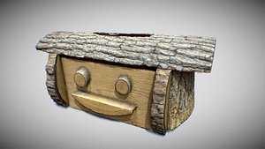 3D Wood box tissue model