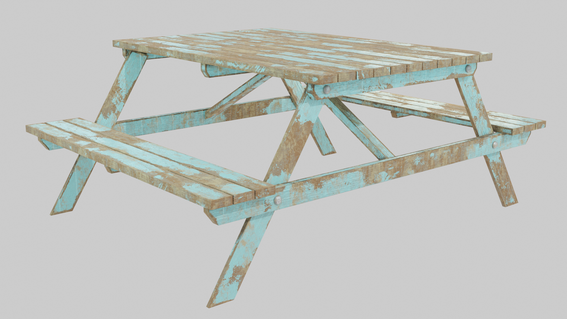 Picnic Table 3D Model - TurboSquid 1993570