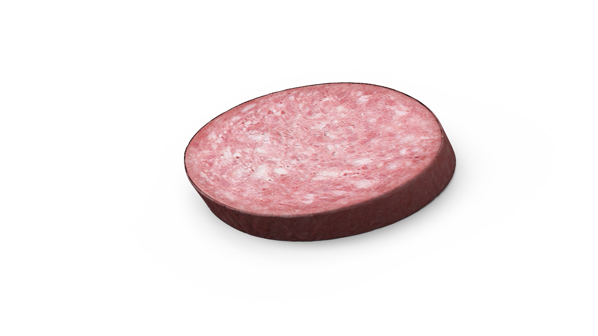 Slice Half Smoked Sausage 3D model preview