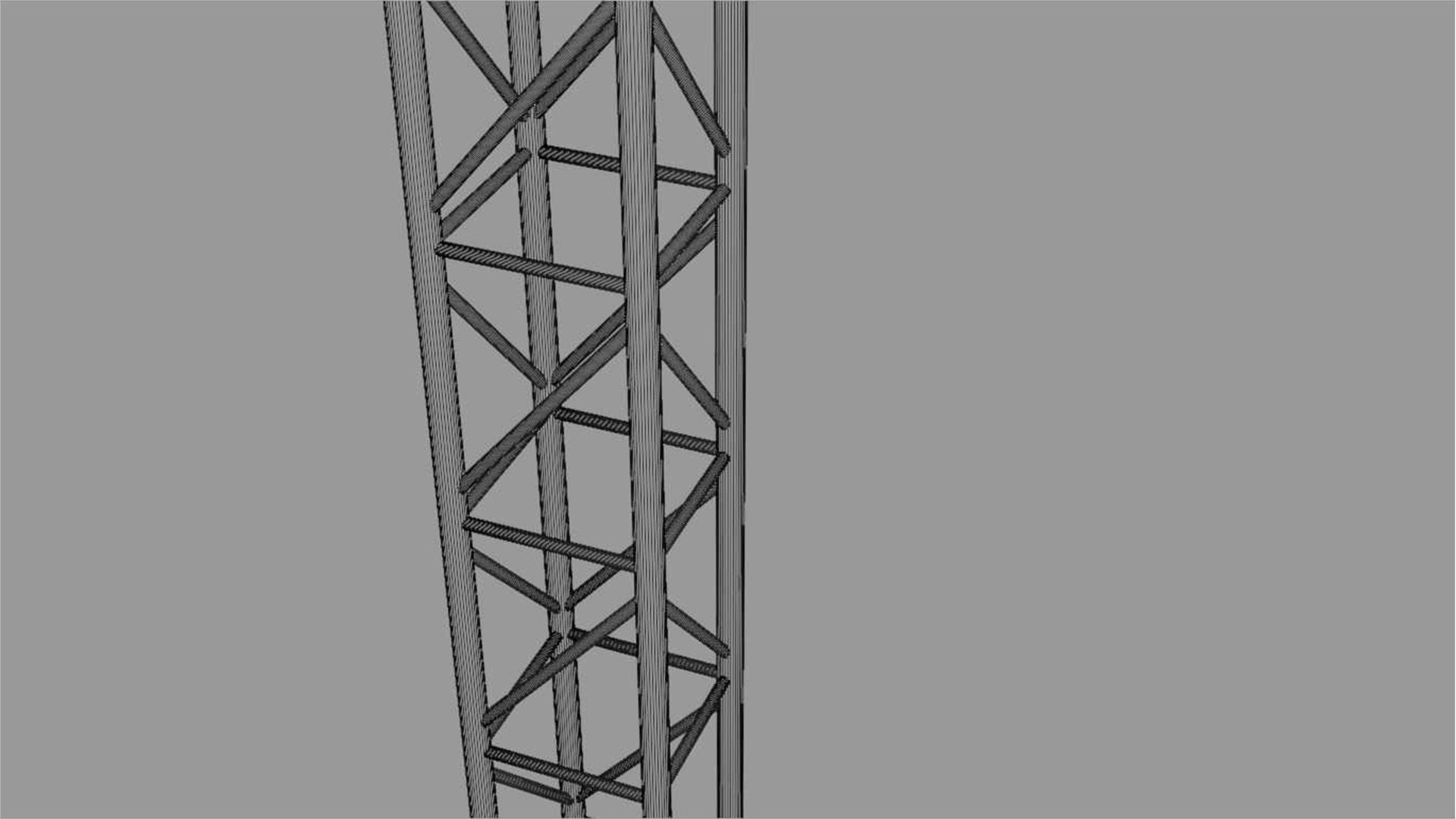 Steel Pipe Grid Stand Model - TurboSquid 1749666