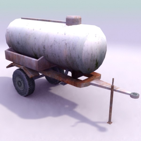 water fuel bowser 3d model