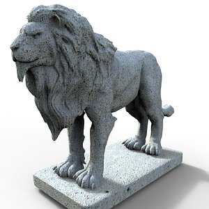 lion sculpture 3D model