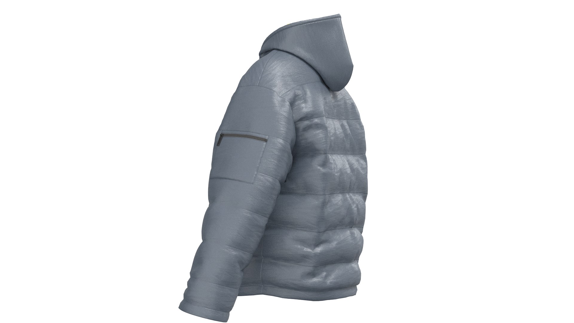 Male Puffer Jacket 3D Model - TurboSquid 2155695