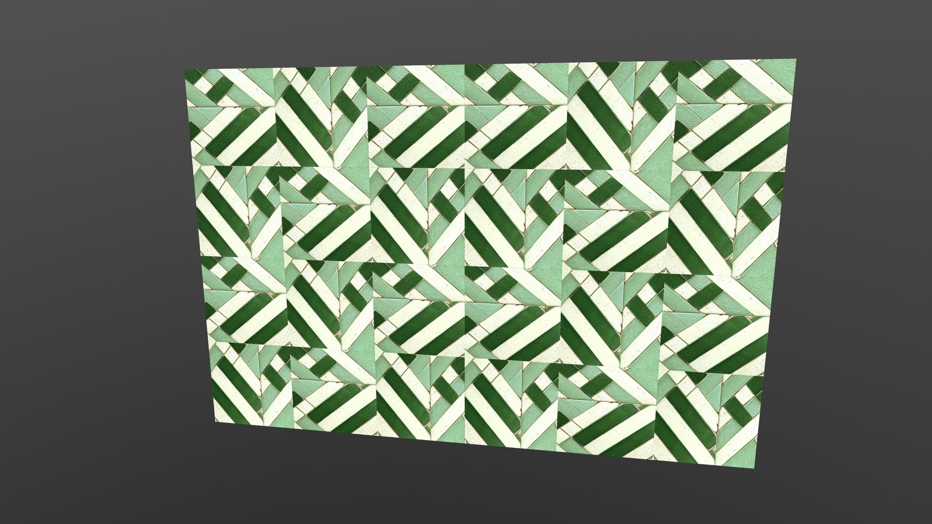 3D Green Tiles AR VR PBR model https://p.turbosquid.com/ts-thumb/nM/Rw92LP/T6/screenshot028/jpg/1672480186/1920x1080/fit_q87/f781ff430c876bf5a5e8a36b8a25d04497a3e5f4/screenshot028.jpg