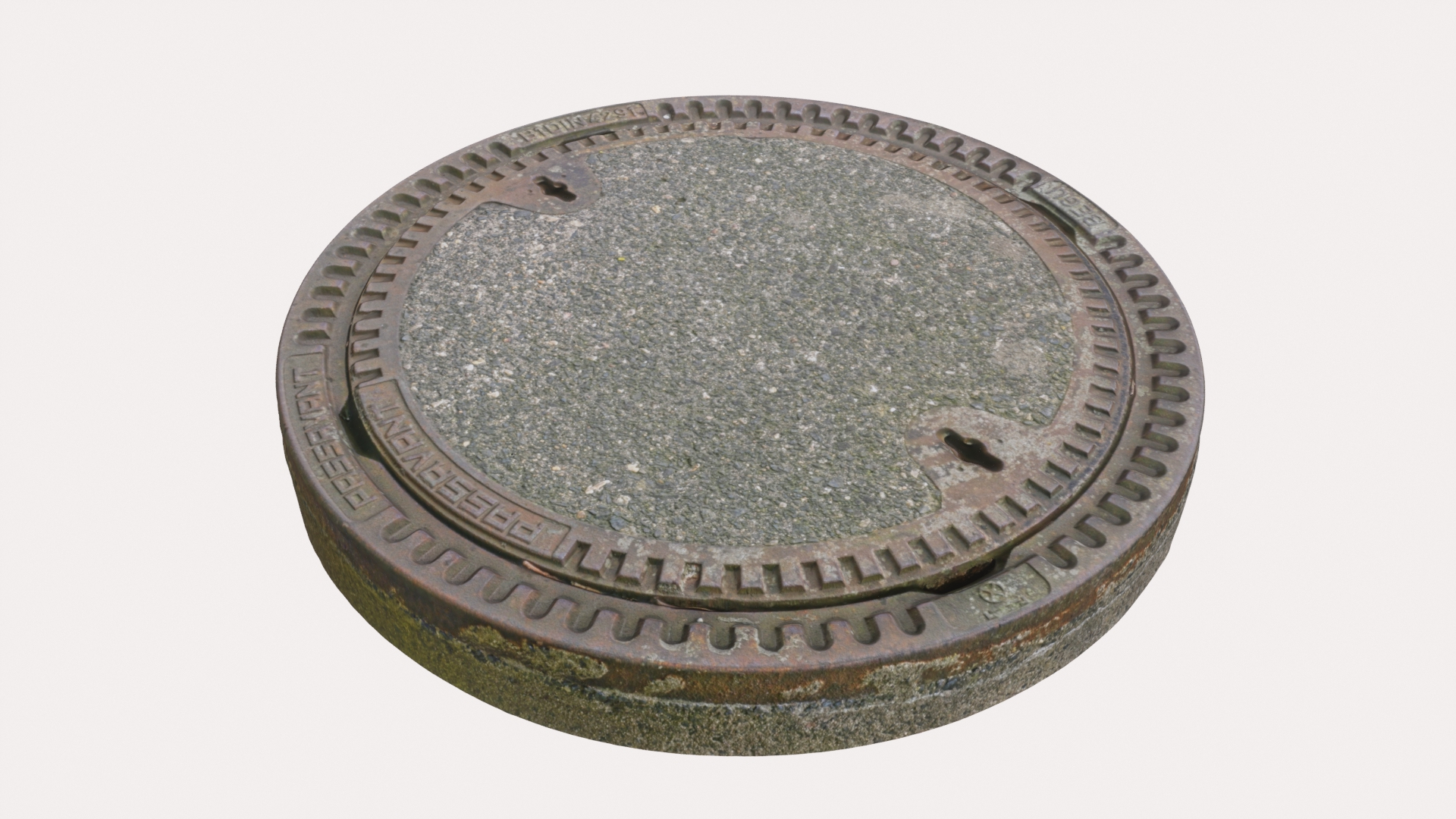 3D Manhole Cover Model - TurboSquid 1809311