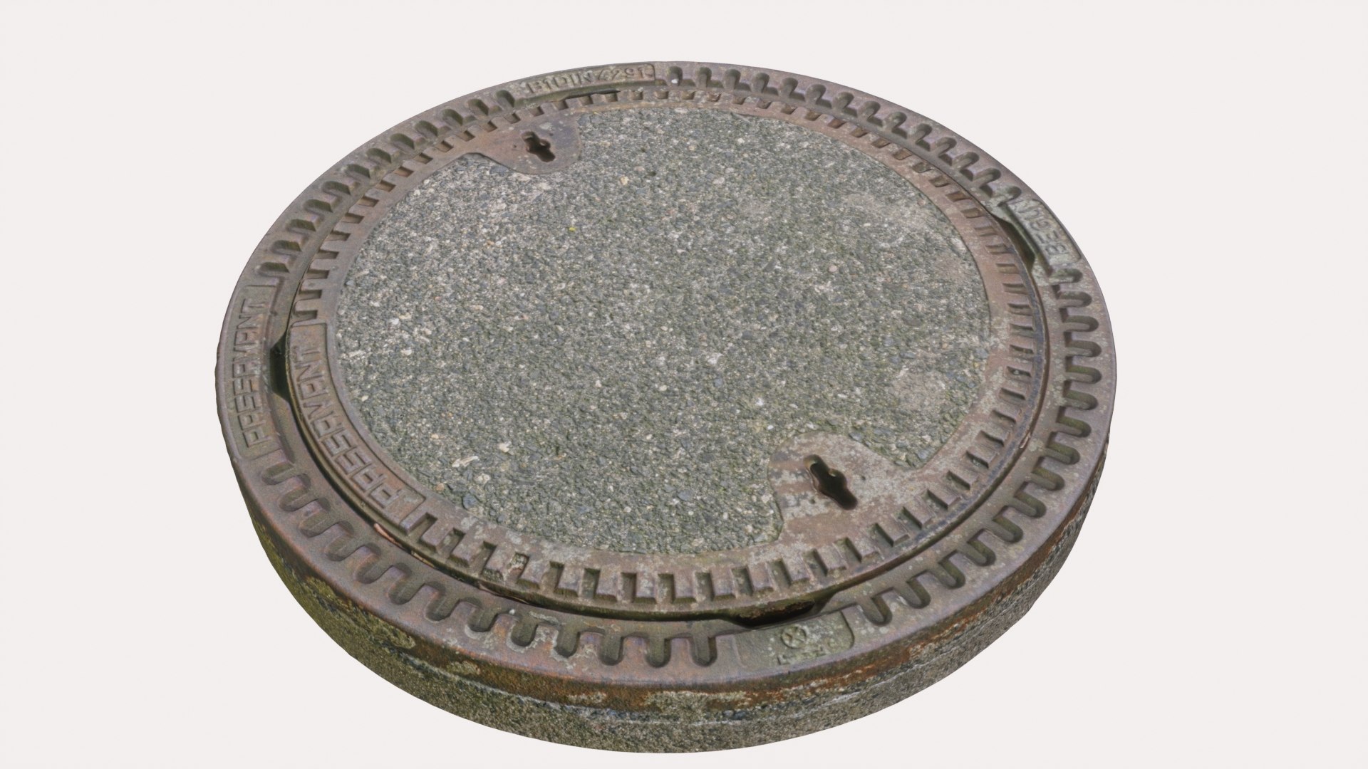 3d Manhole Cover Model - Turbosquid 1809311