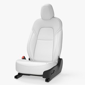 Tesla Model 3 Driver Seat White Leather