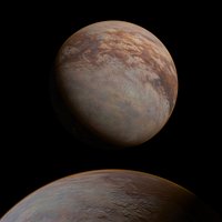 Saturn Moon Titan Volumetric Atmosphere For Blender